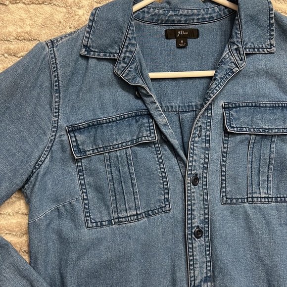 J. Crew Size S Jean Denim Tunic  Dress like NEW 🩵 - Picture 5 of 6